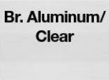 Br. Aluminum/Clear swatch