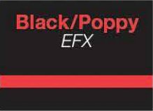 Black/Poppy EFX swatch