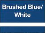 Brushed Blue/White swatch
