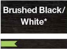Rowmark LaserMax Brushed Black/White swatch