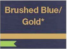 Rowmark LaserMax Brushed Blue/Gold swatch