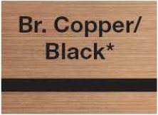 Rowmark LaserMax Brushed Copper/Black swatch