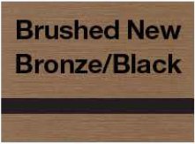 Rowmark LaserMax Brushed New Bronze/Black swatch