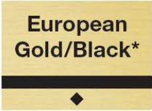 Rowmark LaserMax European Gold/Black swatch