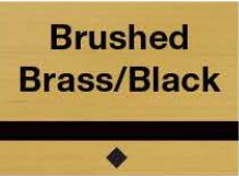Brushed Brass/Black swatch