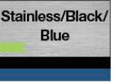 Stainless/Black/Blue swatch