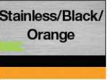 Stainless/Black/Orange swatch