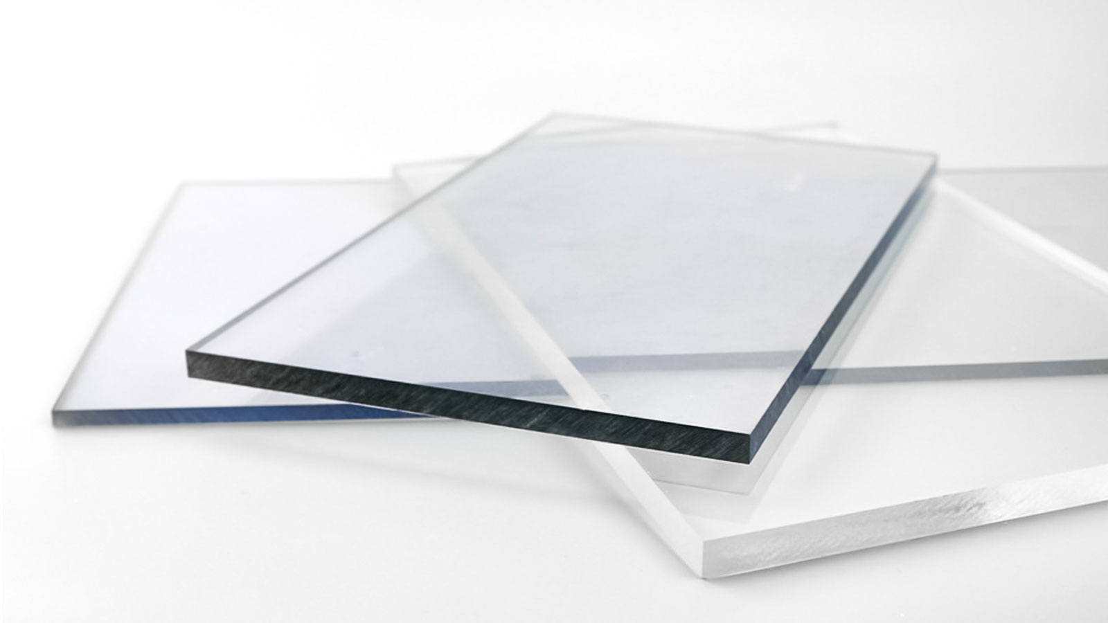 Stack of transparent acrylic sheets
